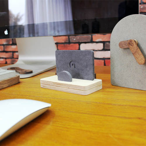 자작나무 기본 원목 명함꽂이