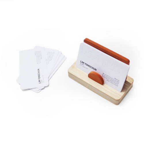 자작나무 기본 원목 명함꽂이