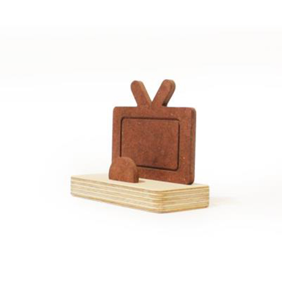 텔레비젼에 내가 나왔으면 원목 명함꽂이