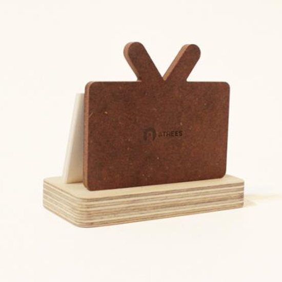 텔레비젼에 내가 나왔으면 원목 명함꽂이