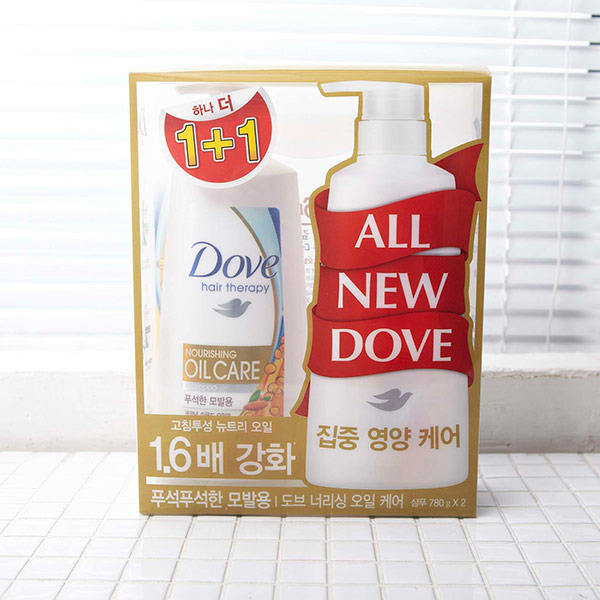 도브 샴푸*너리싱 오일 780ml* 2입